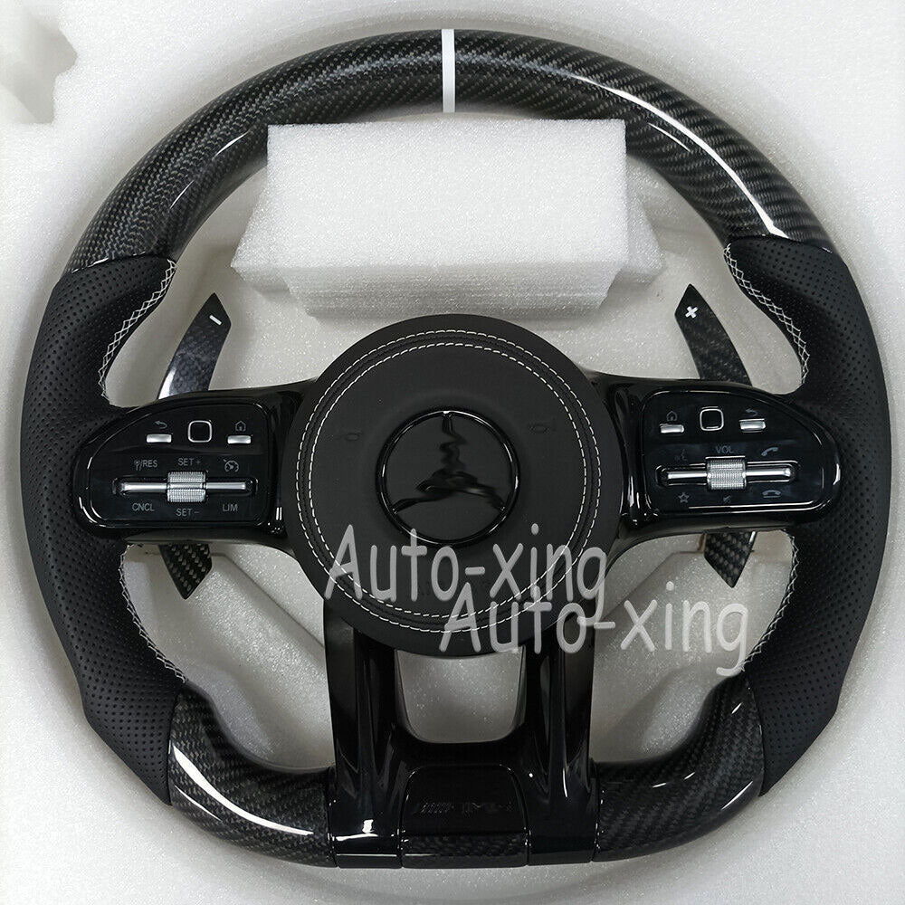 Mercedes-Benz 2020+ AMG Performance Style Customizable Steering Wheel (Fits 2010+ All Models) - Bull Boost Performance
