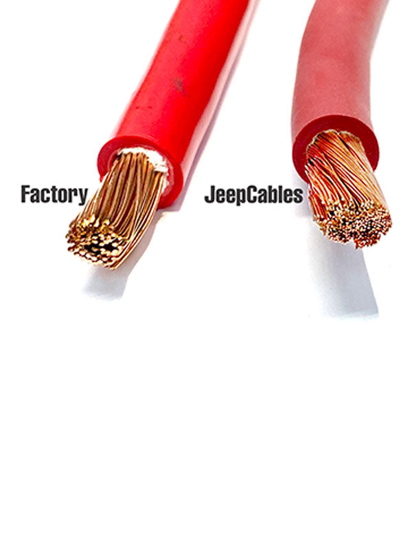 Jeep Cherokee Full Size SJ Big 7 Battery Cable Kit (1974-1983) by JS Alternators