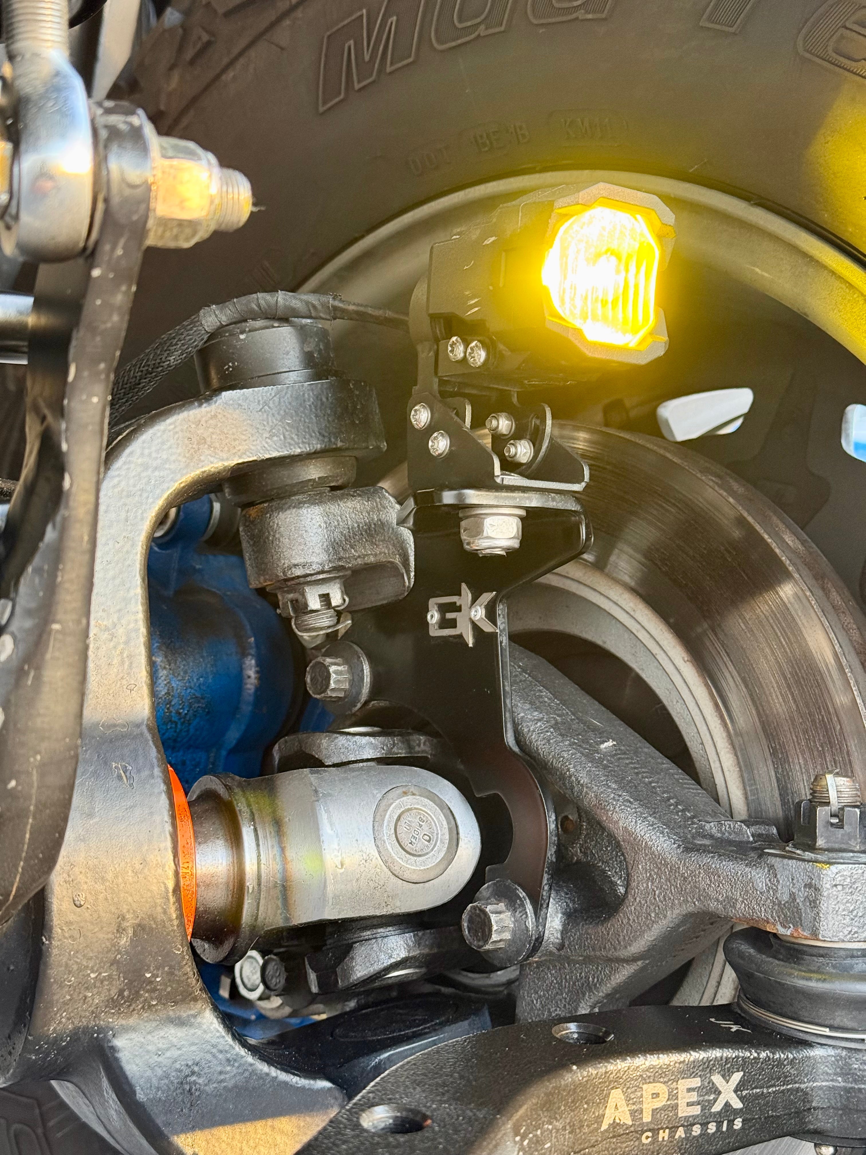 Jeep WJ Grand Cherokee Steerable Knuckle Pod Light Mounts (1999-2004) By Gatekeeper Off-Road