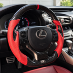 Full Custom Carbon Fiber Steering Wheel for Lexus IS RC by Stratec Systems