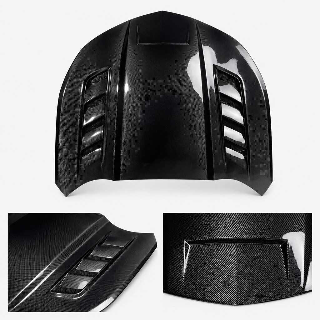 Dry Carbon Fiber Engine Hood for Chevrolet Camaro by Stratec Systems