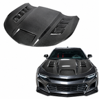 Dry Carbon Fiber Engine Hood for Chevrolet Camaro by Stratec Systems
