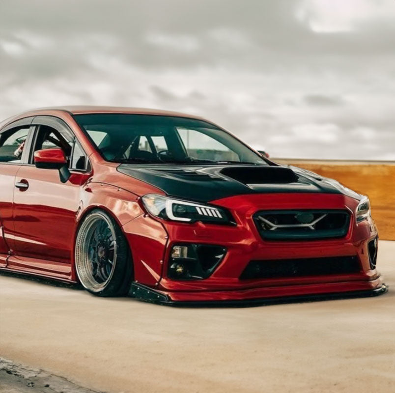 Half Front Chassis Brace for Subaru WRX STI 15-21 Reinforcement Bar - Bull Boost Performance