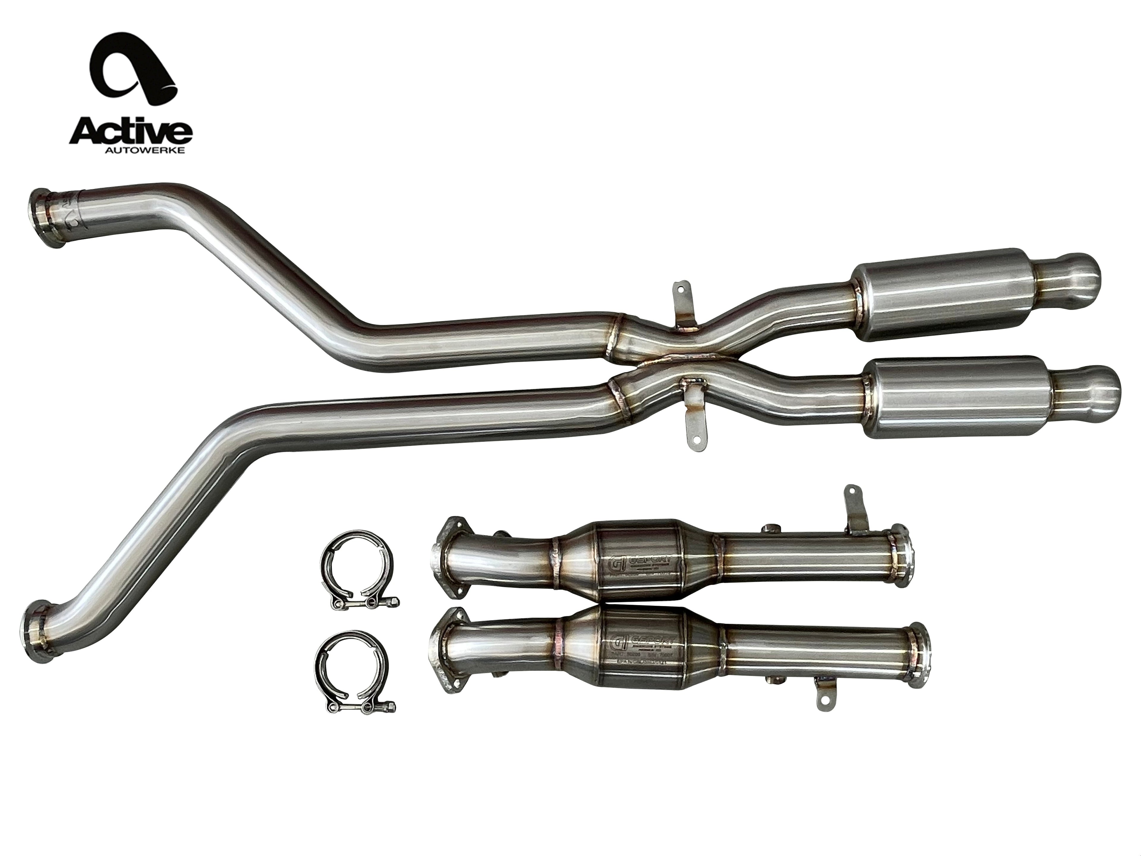 Active Autowerke E9X M3 Signature X Pipe with Active AFlow Super High Flow Cats