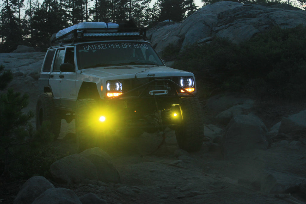 Jeep TJ XJ YJ ZJ Steerable Knuckle Pod Light Mounts (1984-2006 Wrangler/Cherokee) By Gatekeeper Off-Road