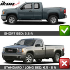 2007-2013 GMC Sierra 1500 Short Bed 69.3" 4PCS Fender Flares Bodykit