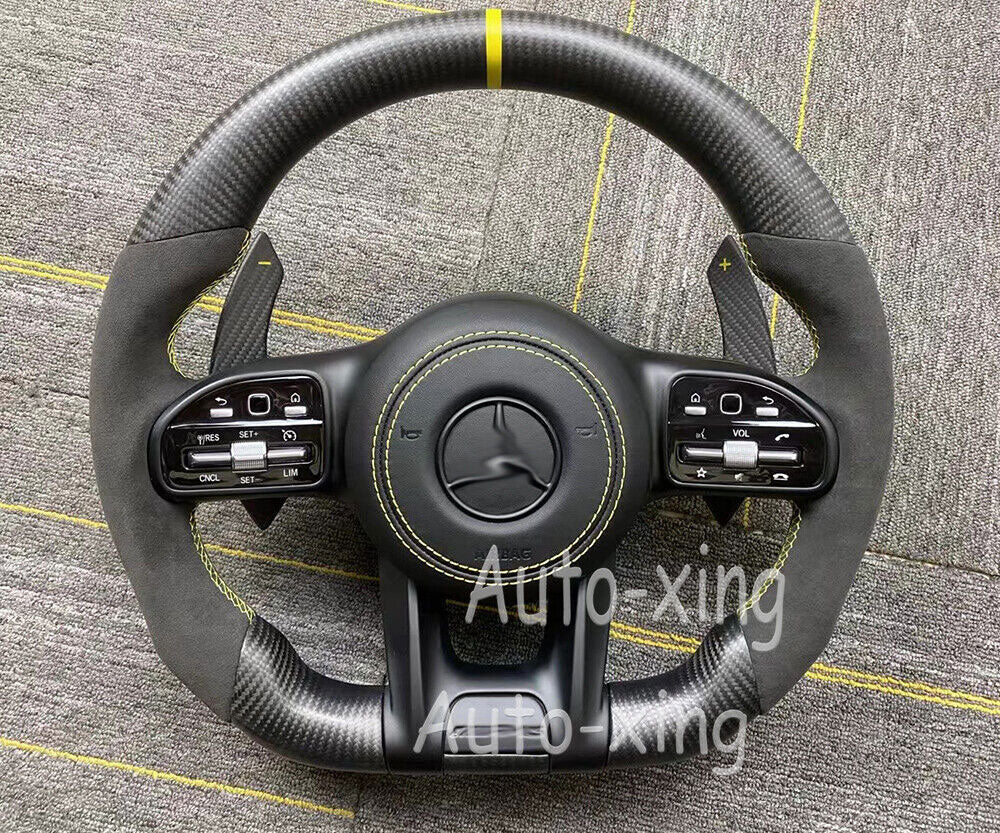 Mercedes-Benz 2020+ AMG Performance Style Customizable Steering Wheel (Fits 2010+ All Models) - Bull Boost Performance