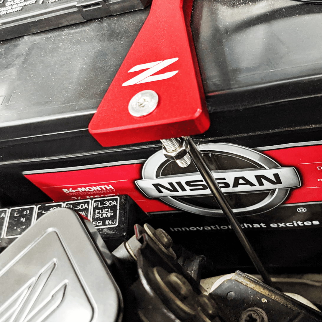 ZSPEC Battery Hold Down/Bracket for '90-96 Nissan Z32 300zx, Billet w/ Stainless Hardware