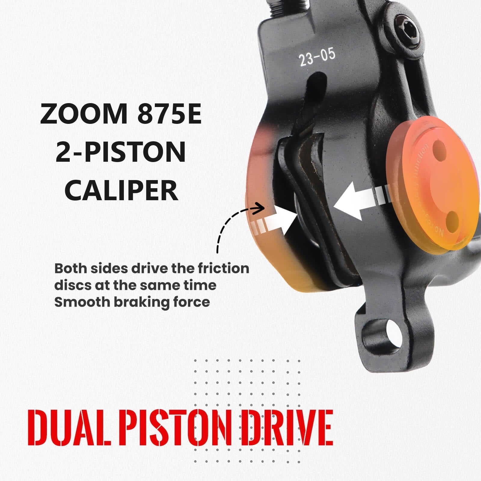 ZOOM HB-875E/876E Electric Bike Hydraulic Disc Brake