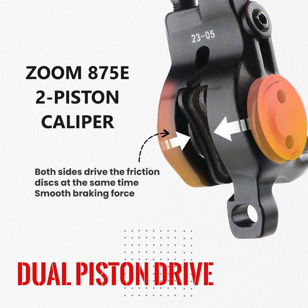 ZOOM HB-875E/876E Right Rear Hydraulic Disc Brake