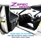 ZSPEC Dress Up Bolts® Fastener Kit, Door Jams Area for Nissan Z32 300zx, Titanium