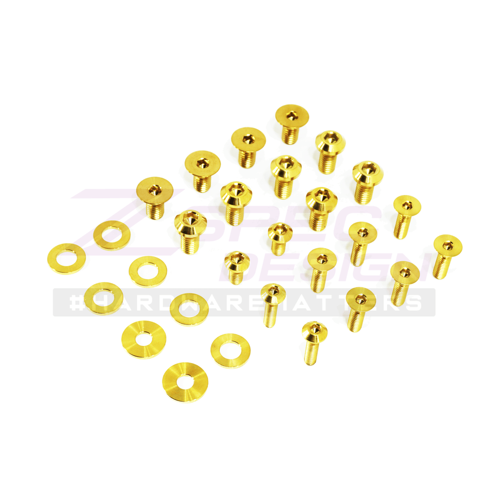 ZSPEC Dress Up Bolts® Fastener Kit, Door Jams Area for Nissan Z34 370z, Titanium