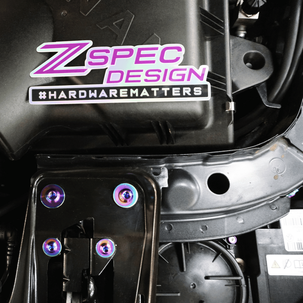 ZSPEC "Stage 2" Dress Up Bolts® Fastener Kit for '14-19 BMW 435i F32 3.0T, Titanium