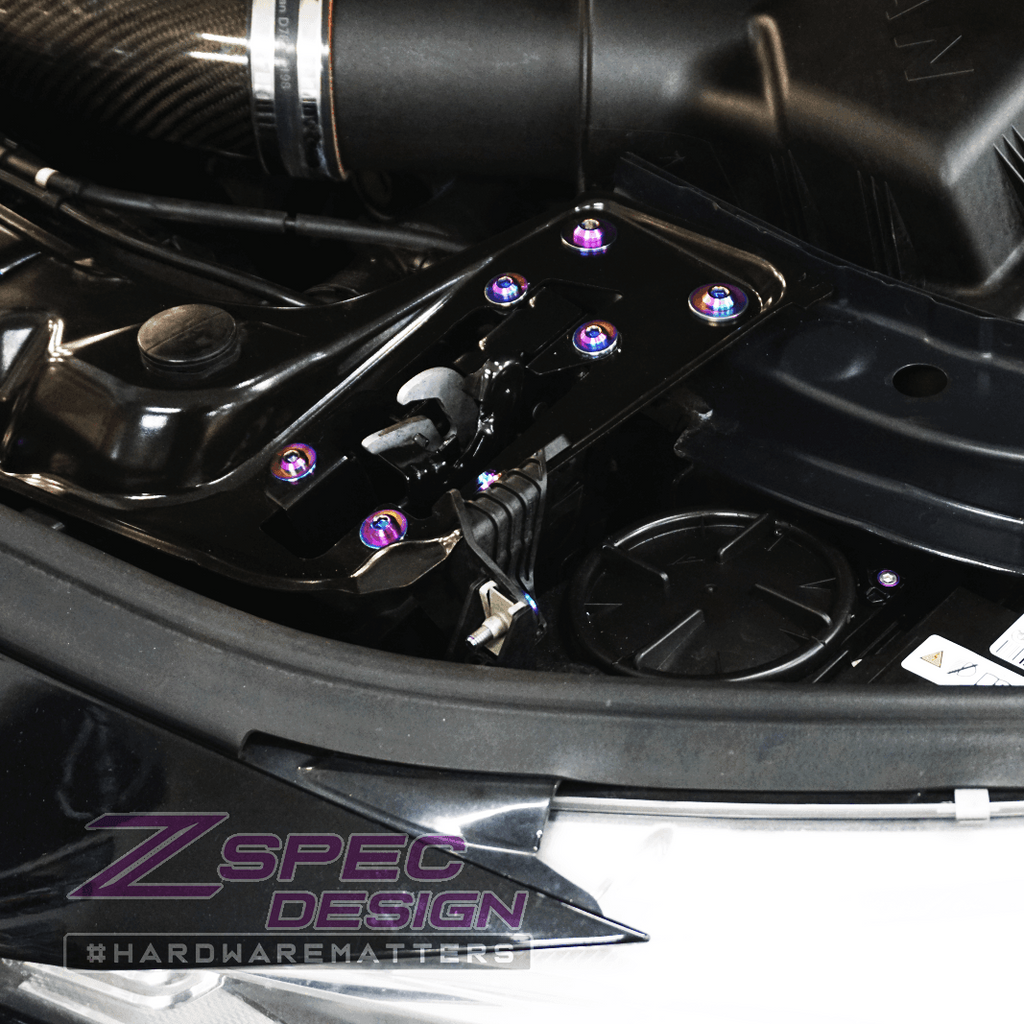 ZSPEC "Stage 2" Dress Up Bolts® Fastener Kit for '14-19 BMW 435i F32 3.0T, Titanium
