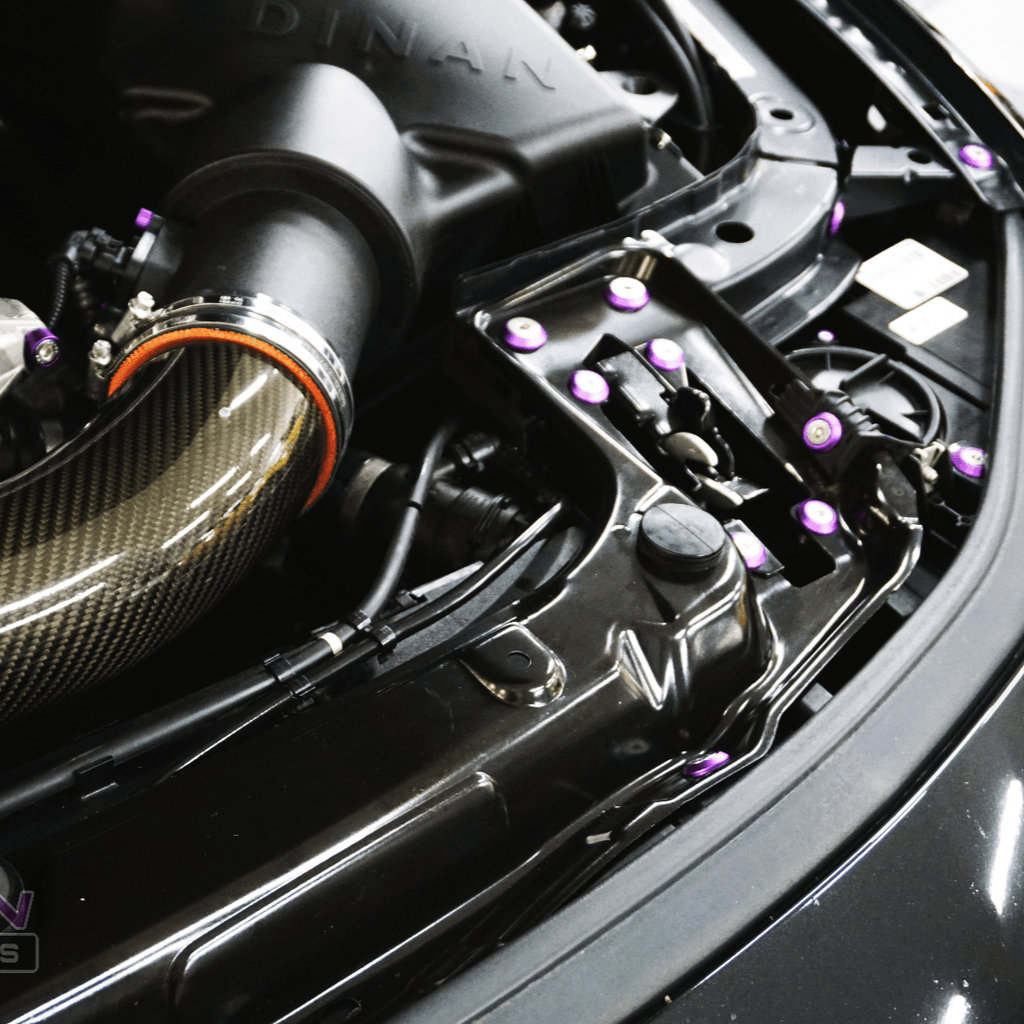 ZSPEC "Stage 2" Dress Up Bolts® Fastener Kit for '14-19 BMW 435i F32 3.0T, Stainless & Billet