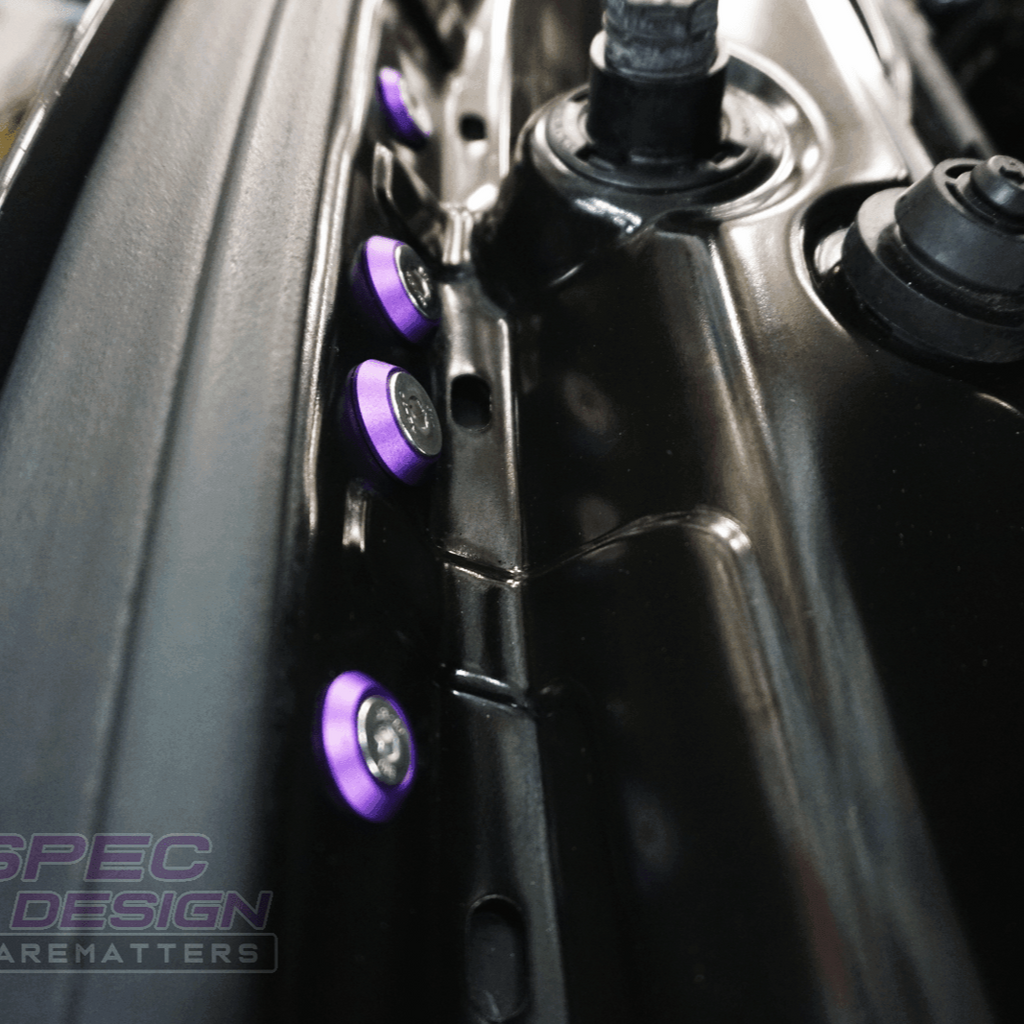 ZSPEC "Stage 2" Dress Up Bolts® Fastener Kit for '14-19 BMW 435i F32 3.0T, Stainless & Billet