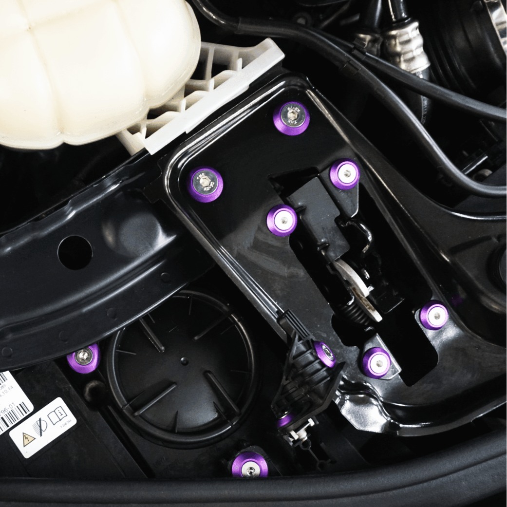 ZSPEC "Stage 2" Dress Up Bolts® Fastener Kit for '14-19 BMW 435i F32 3.0T, Stainless & Billet