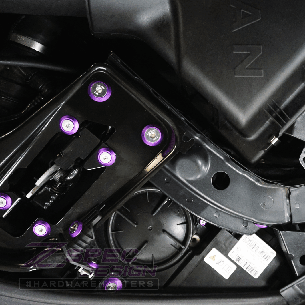 ZSPEC "Stage 2" Dress Up Bolts® Fastener Kit for '14-19 BMW 435i F32 3.0T, Stainless & Billet