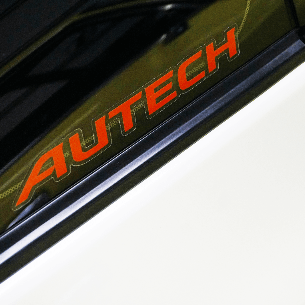 Clear-Vinyl Printed Autech Sticker Decal, 1" x 7.7"