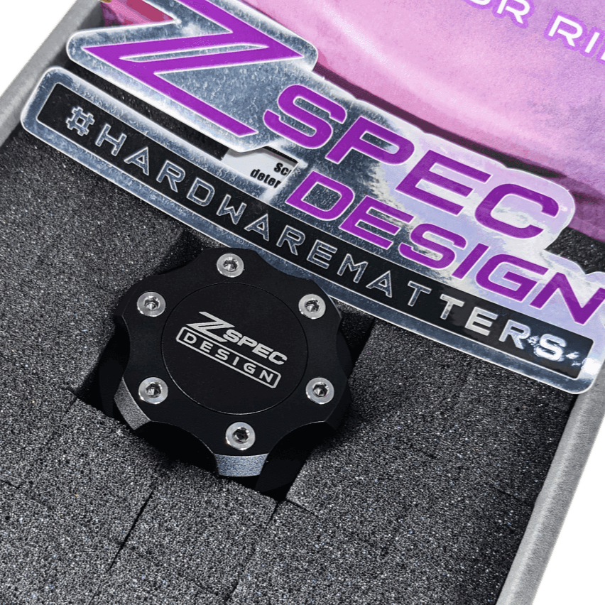 ZSPEC Billet Oil Filler Cap for Nissan/Infiniti/Datsun, Blue Cap w/ Titanium Accents
