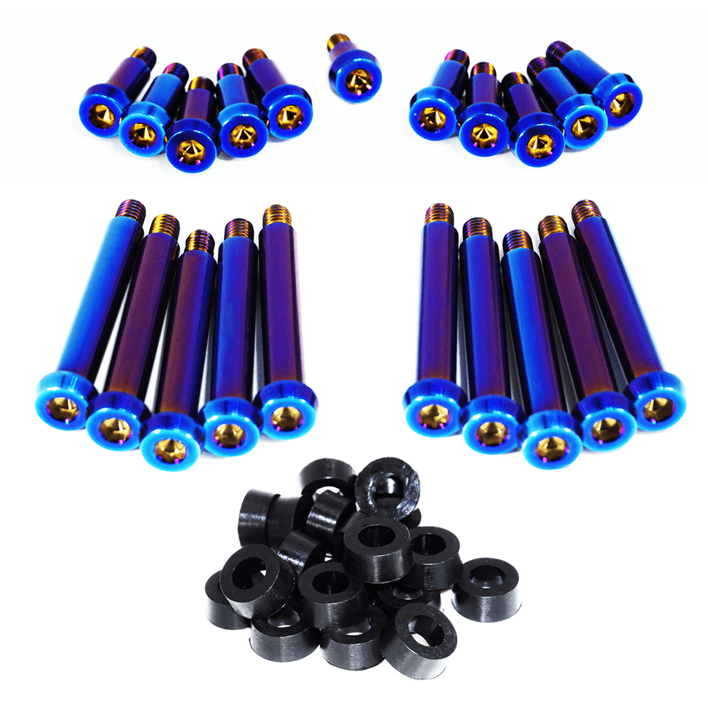 ZSPEC Shoulder-Bolt Timing Covers Fasteners w/ Bushings, Nissan 300zx Z32, Titanium