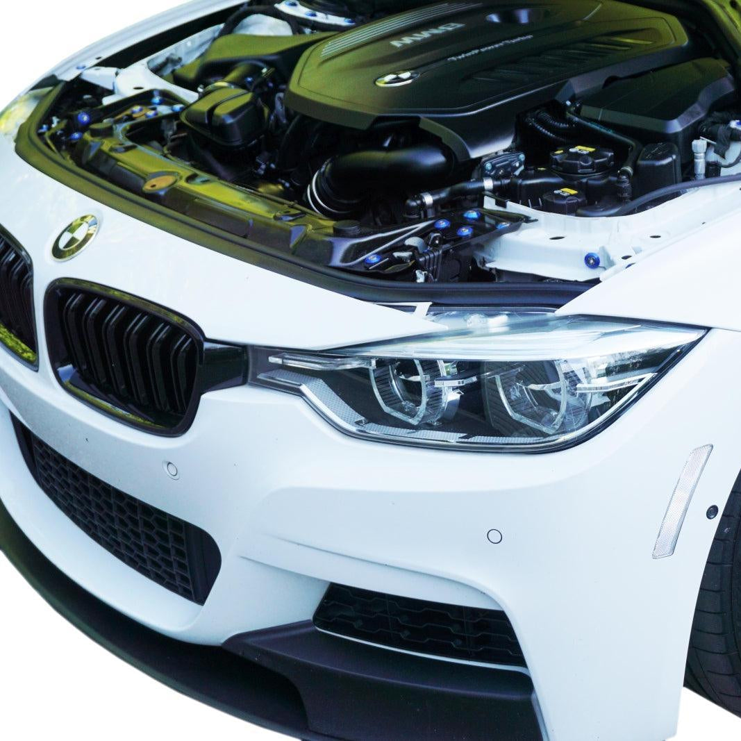 ZSPEC "Stage 2" Dress Up Bolts® Fastener Kit for '14-18 BMW 340i F34 3.0T, Stainless & Billet