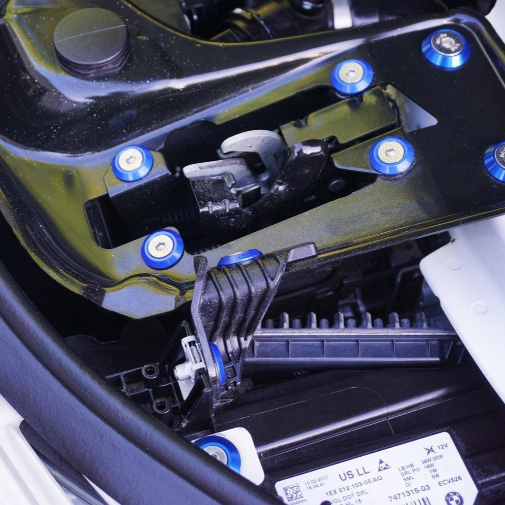 ZSPEC "Stage 1" Dress Up Bolts® Fastener Kit for '14-18 BMW 340i F34 3.0T, Stainless & Billet