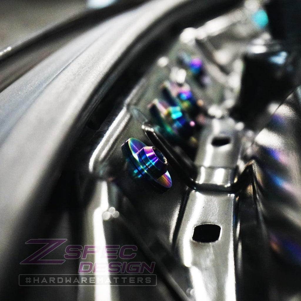 ZSPEC "Stage 2" Dress Up Bolts® Fastener Kit for '14-18 BMW 340i F34 3.0T, Titanium