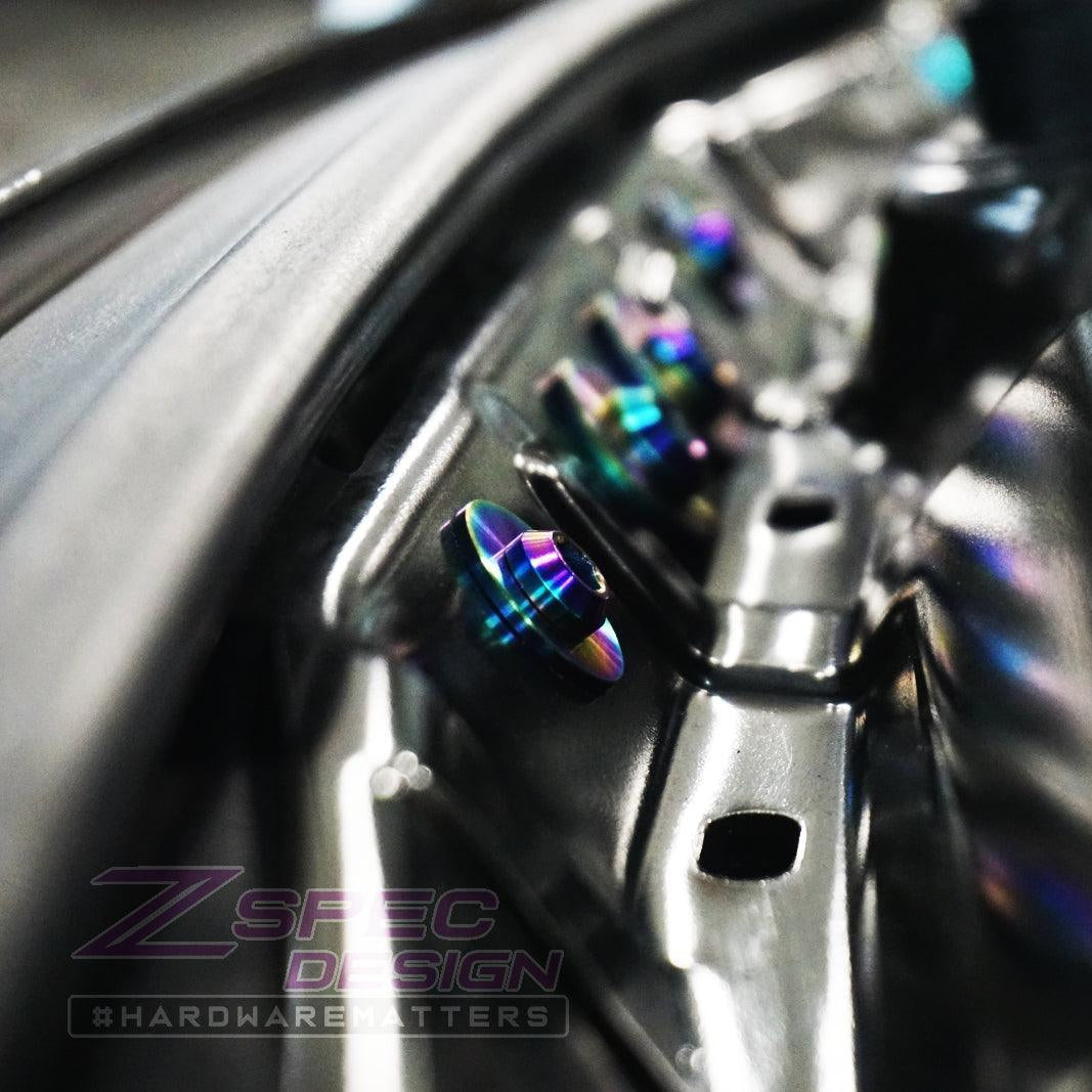ZSPEC "Stage 1" Dress Up Bolts® Fastener Kit for '14-18 BMW 340i F34 3.0T, Titanium