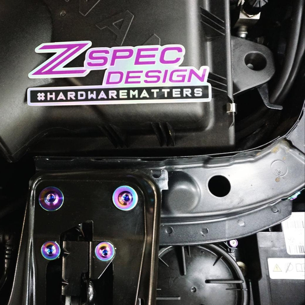 ZSPEC "Stage 2" Dress Up Bolts® Fastener Kit for '14-18 BMW 340i F34 3.0T, Titanium