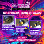 ZSPEC Plastic-Clips Replacements for Z1 Motorsports '09-20 Nissan 370z Z34 Radiator Guide, Titanium