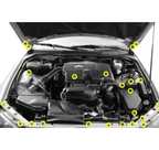 ZSPEC "Stage 3" Dress Up Bolts® Fastener Kit for '98-13 Lexus IS 250/300/350, Stainless & Billet