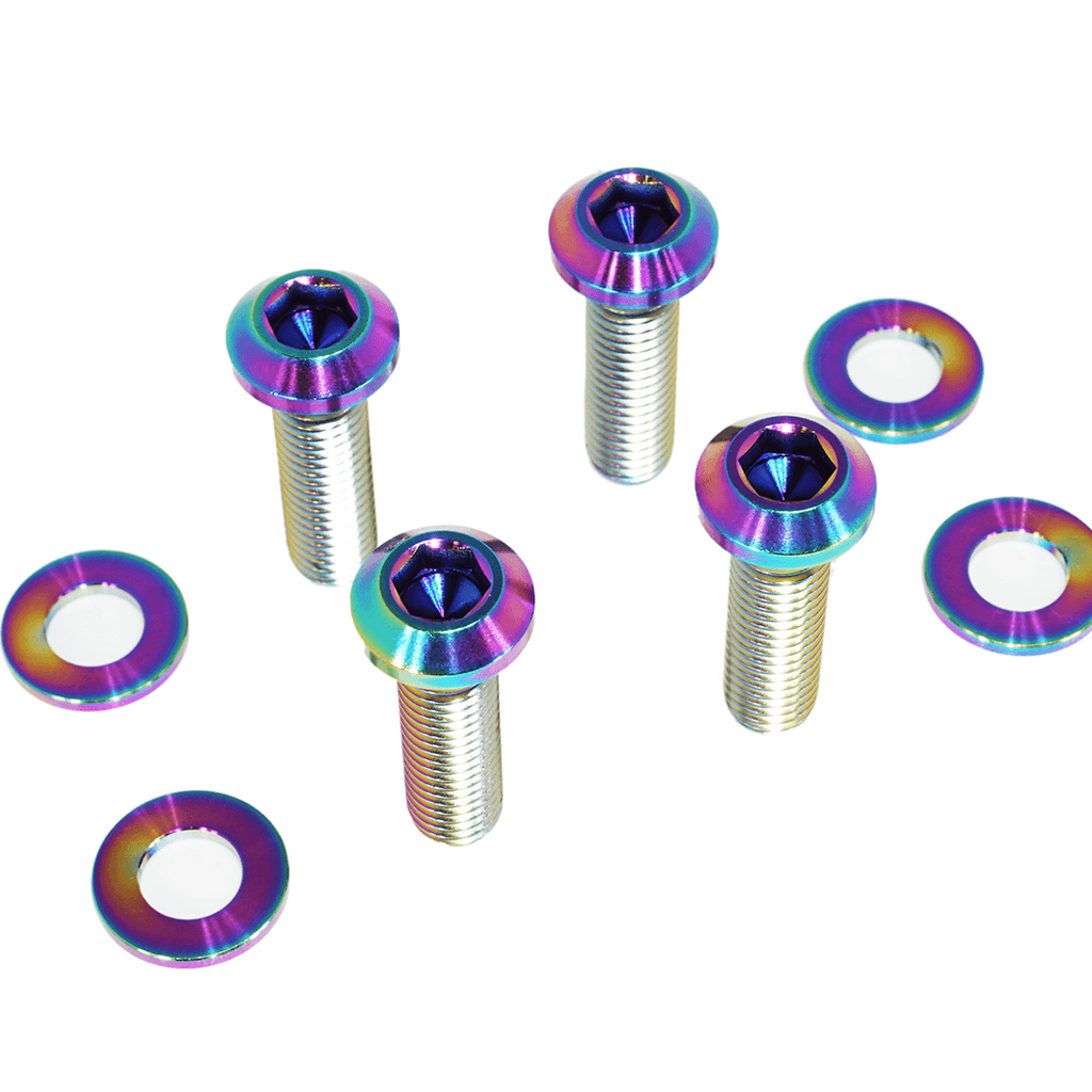 ZSPEC Front Strut Cross-Braces Fasteners for '20+ Toyota Supra MKV GR A90, Titanium