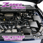 ZSPEC "Stage 3" Dress Up Bolts® Fastener Kit for '14-17 Mazda3 2.0L, Stainless & Billet
