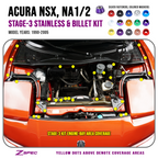 ZSPEC "Stage 3" Dress Up Bolts® Fastener Kit for '90-05 Acura NSX NA1/2, Stainless & Billet
