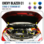 ZSPEC "Stage 2" Dress Up Bolts® Fastener Kit for '19+ Chevy Blazer C1, Grade-5 Titanium