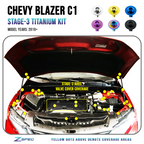 ZSPEC "Stage 3" Dress Up Bolts® Fastener Kit for '19+ Chevy Blazer C1, Grade-5 Titanium