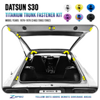 ZSPEC Dress Up Bolts® Fastener Kit, Trunk/Hatch-Area for Datsun 240/260/280z S30, Titanium