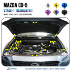 ZSPEC "Stage 1" Dress Up Bolts® Fastener Kit for '17-23 Mazda CX-5, Titanium