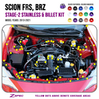 ZSPEC "Stage 2" Dress Up Bolts® Fastener Kit for Scion FRS, Subaru BRZ, Toyota 86 '13-21, Stainless & Billet