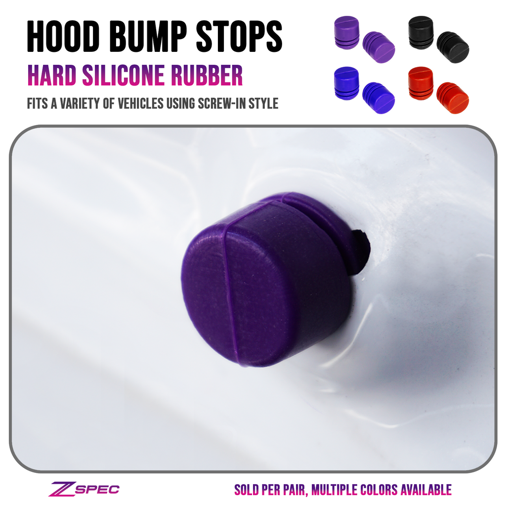 ZSPEC Hood Bump Stops, Hard Silicone Rubber, 2-Pack