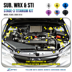 ZSPEC "Stage 3" Dress Up Bolts® Fastener Kit for '08-14 Subaru WRX & STi, Titanium