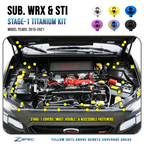 ZSPEC "Stage 1" Dress Up Bolts® Fastener Kit for '15-21 Subaru WRX & STI, Grade-5 Titanium