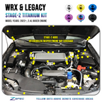 ZSPEC "Stage 2" Fastener Kit for '22+ Subaru WRX & Legacy, Titanium