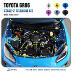 ZSPEC "Stage 2" Dress Up Bolts® Fastener Kit for '22+ Toyota GR86 & Subaru BRZ, Titanium