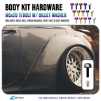 ZSPEC Body Kit Fastener, M5x20mm Titanium & Billet w/RIVET NUT, Sold per each