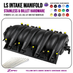 ZSPEC Intake Manifold Fastener Kit for LS1 LSX LS2 LS3 LS6 GM, Stainless & Billet