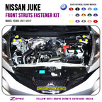 ZSPEC Front Struts Fastener Kit for Nissan Juke, Stainless & Billet