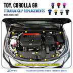 ZSPEC Plastic Clips "Replacement Fastener Kit for the GR Corolla, Titanium
