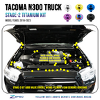 ZSPEC "Stage 2" Dress Up Bolts® Fastener Kit for '16-23 Toyota Tacoma N300, Titanium